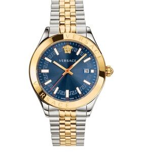 Versace Gold and Blue Men's Watch